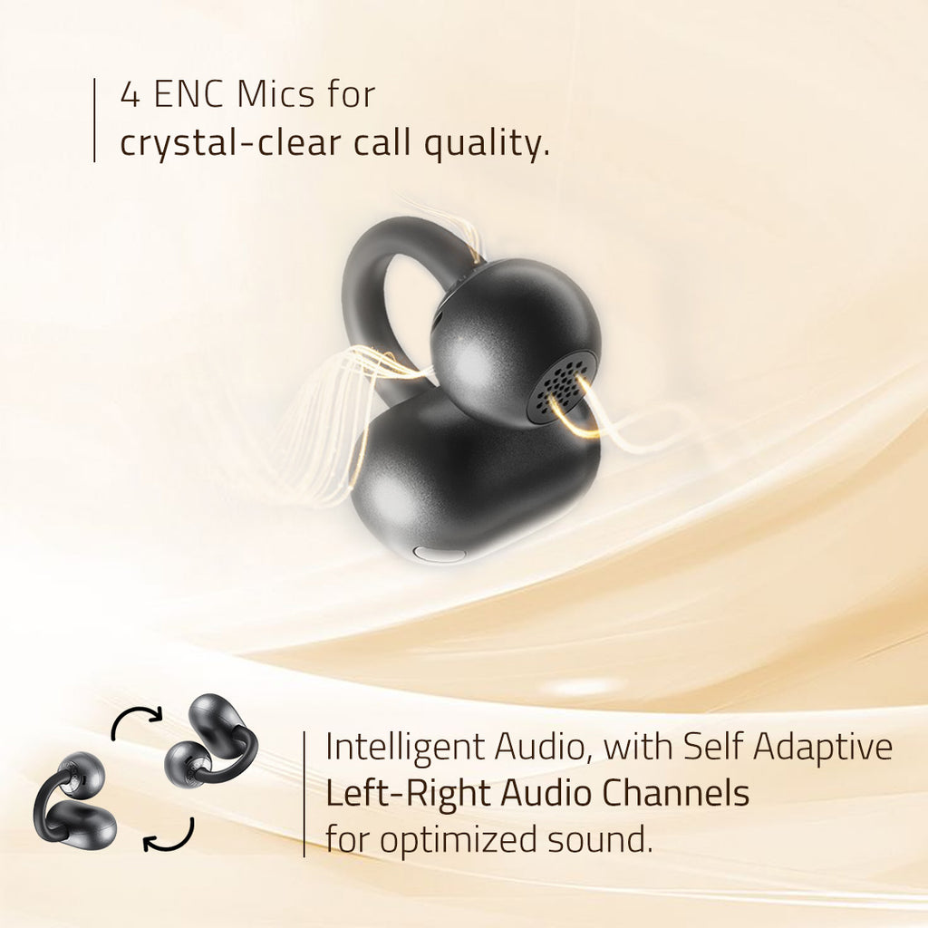 LIVEY OpenEar 760BT Headset with Intelligent Audio, Self Adaptive Technology