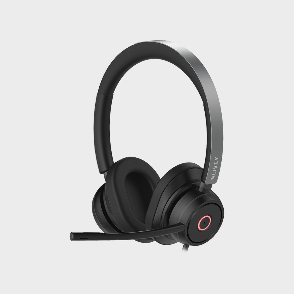 LIVEY Audixa 600DM-AINC USB Headset with ENC Mic & Busy Light