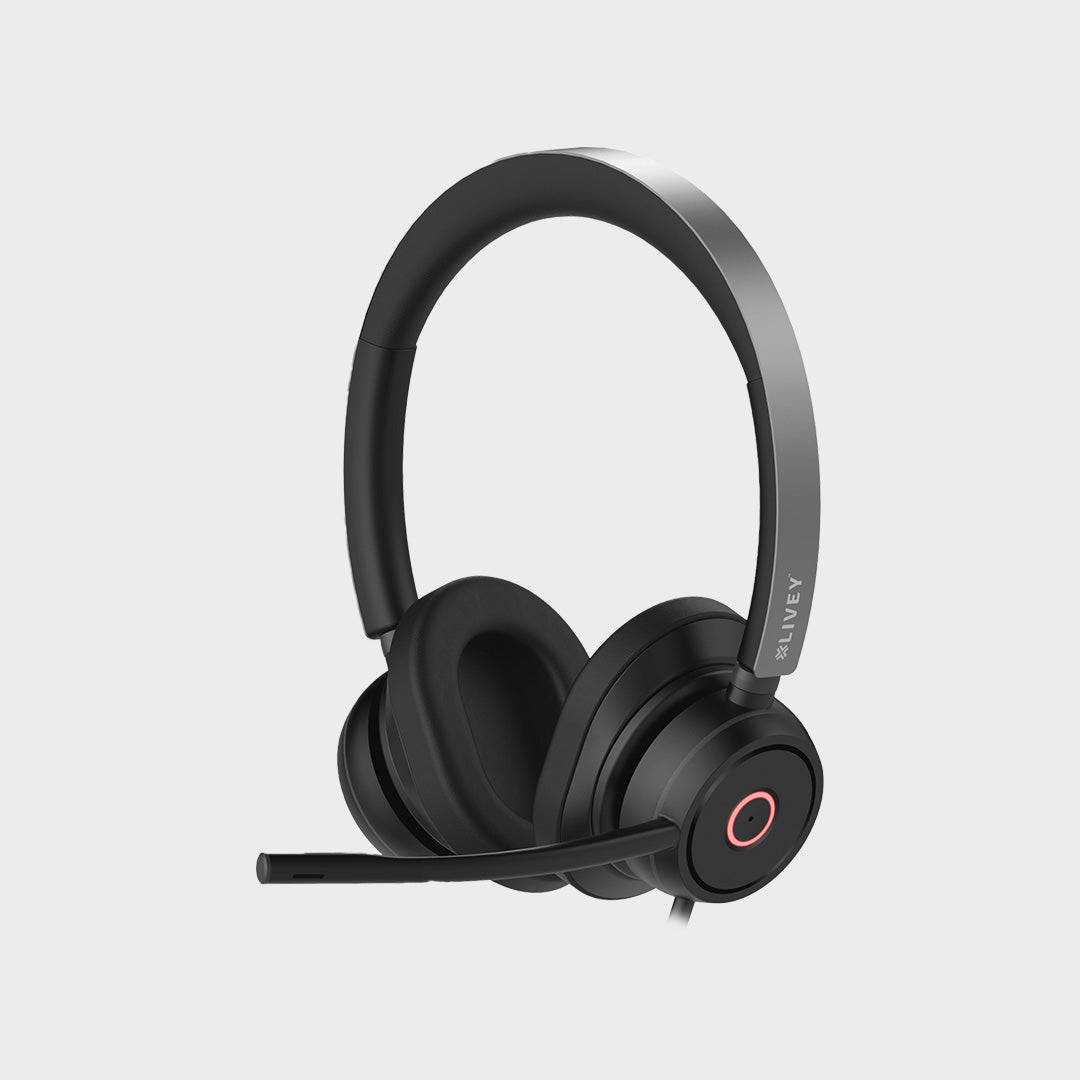 LIVEY 600DM-AINC USB Headset with ENC Mic & Busy Light