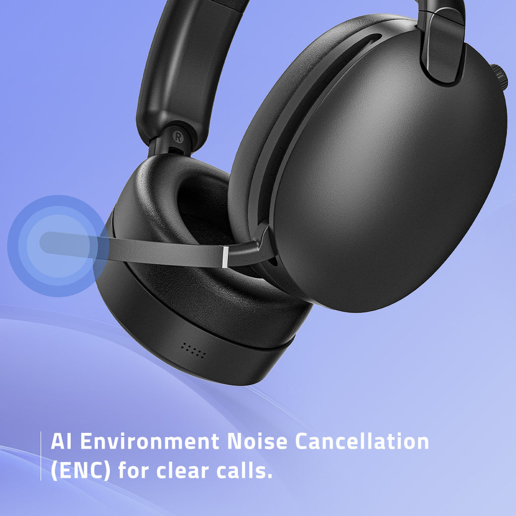LIVEY 950BT Hybrid ANC Headset with AI ENC for Clear Calls