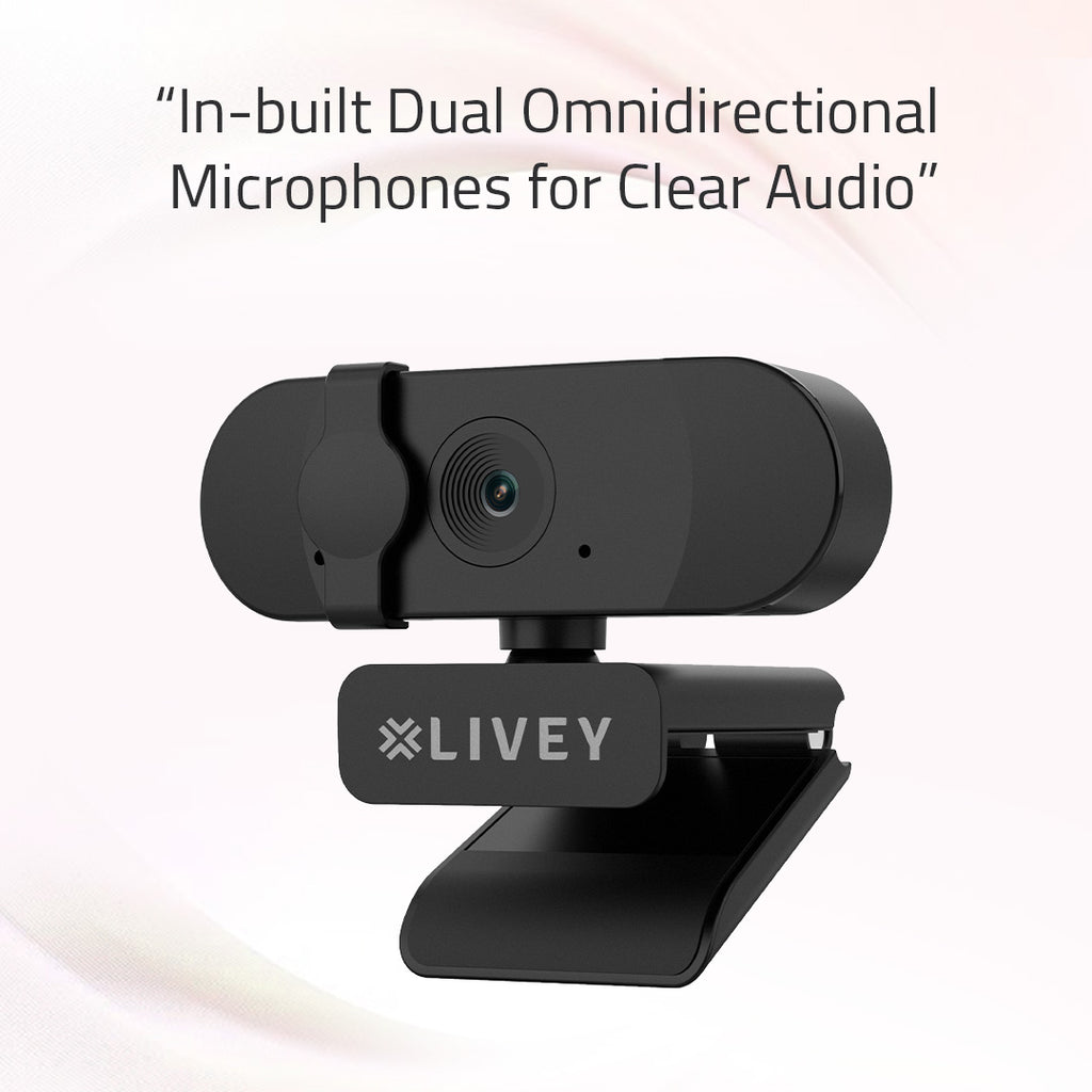 RealSight WC350 QHD 2K Webcam with 60fps Auto Focus & Dual Mic