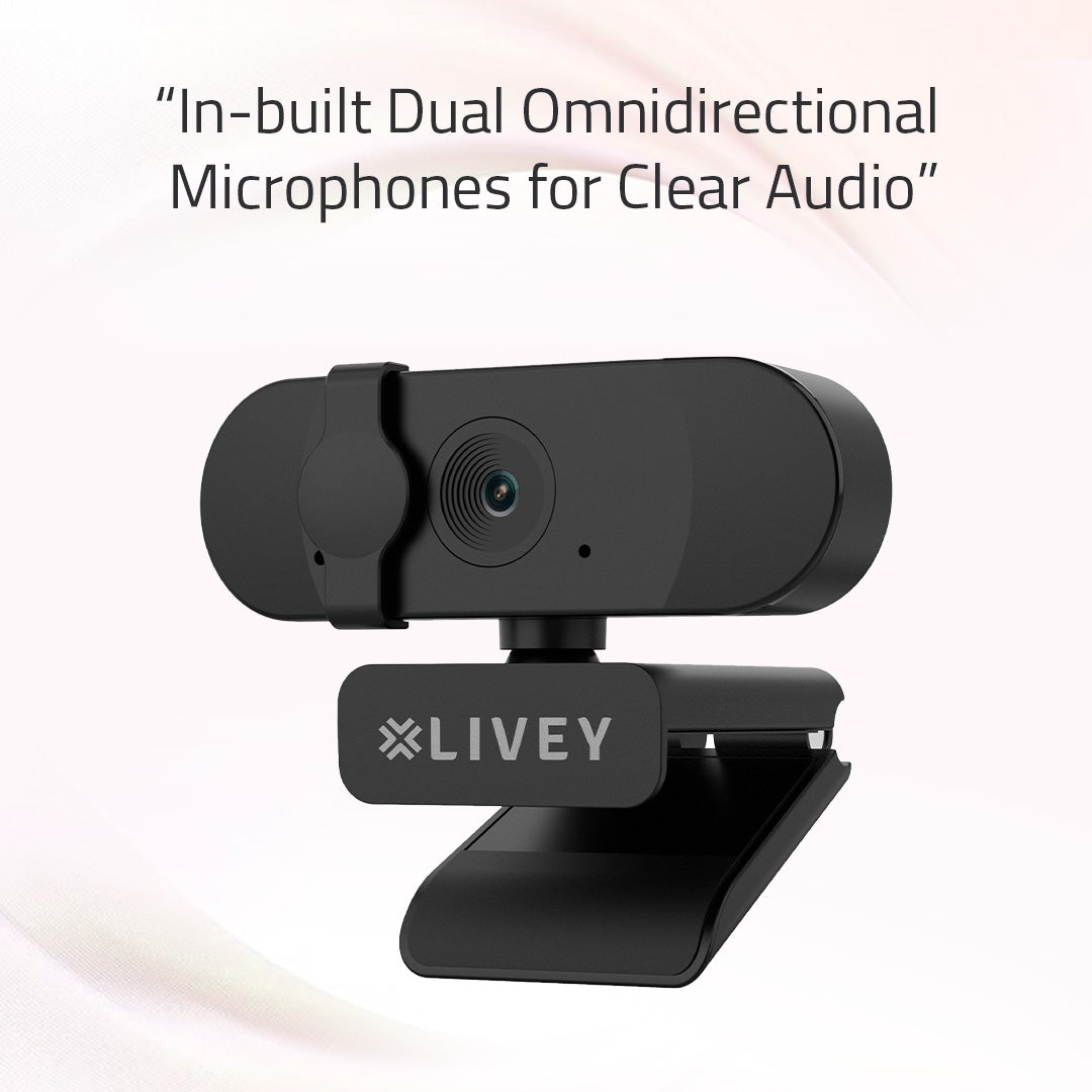 RealSight WC350 QHD 2K Webcam with 60fps Auto Focus & Dual Mic