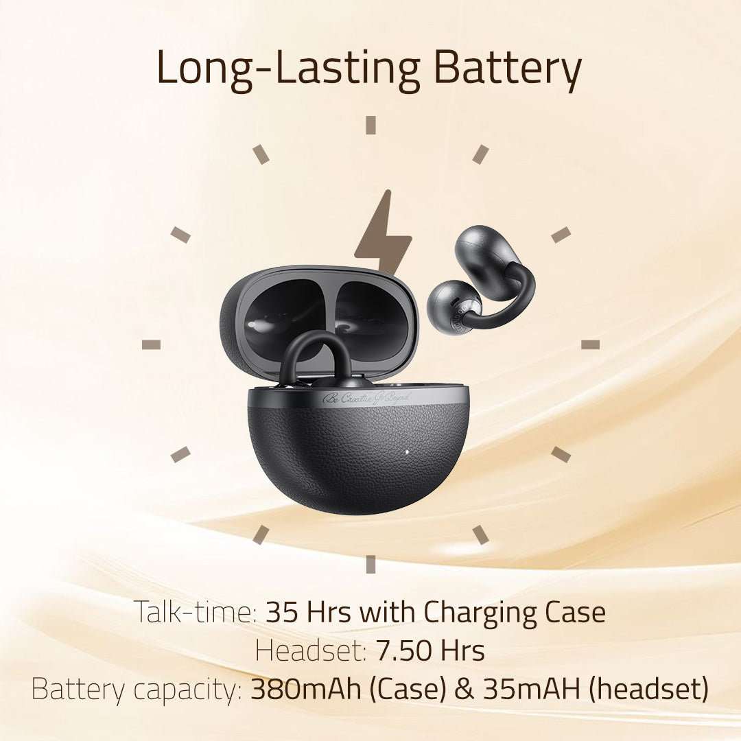 LIVEY OpenEar 760BT Headset with Intelligent Audio, Self Adaptive Technology