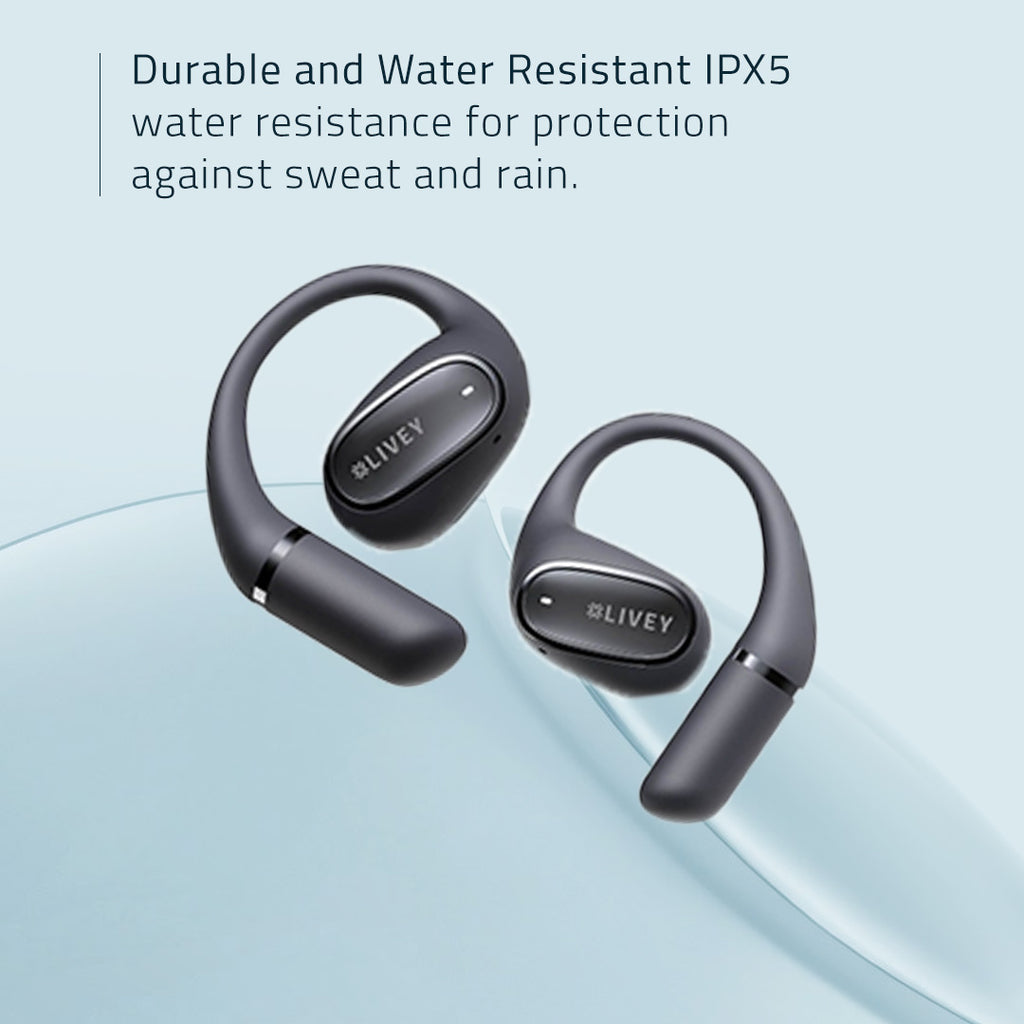 LIVEY OpenEar 770BT Headset with AI Environmental Noise Cancellation Algorithm, Engineered for All-Day Comfort!