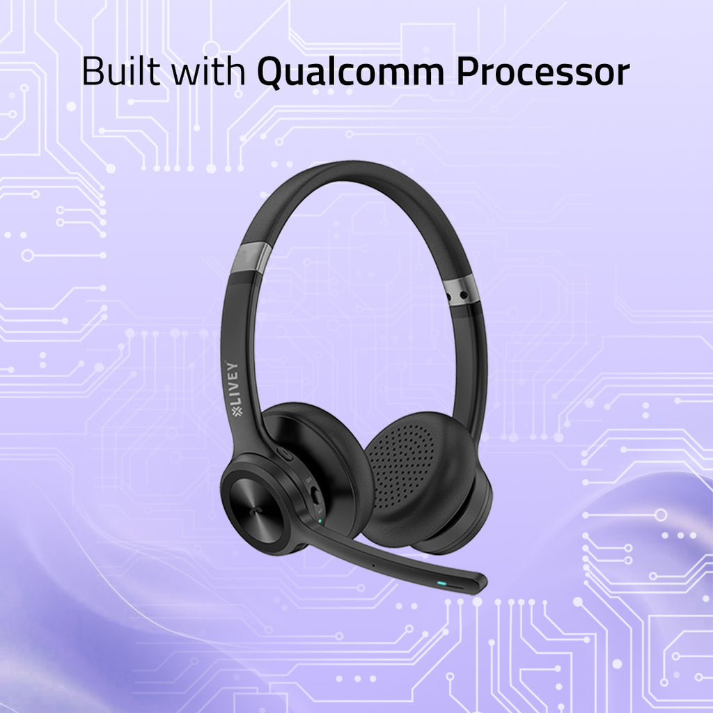 LIVEY 720BT UC Headset with Dual ENC Mics & Teams Ready