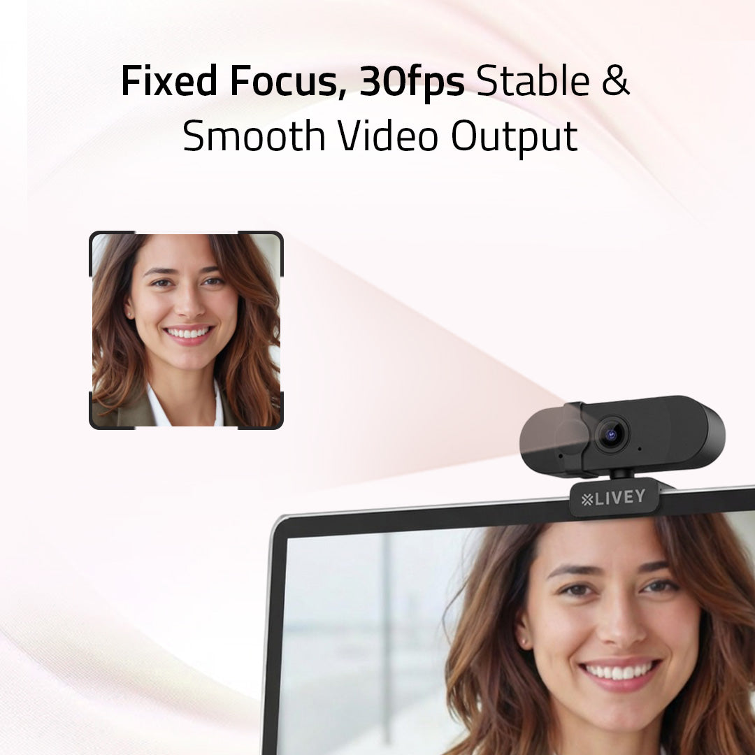 WC300 Plus Full HD 1080p Webcam with Built-In Mic & Privacy Filter