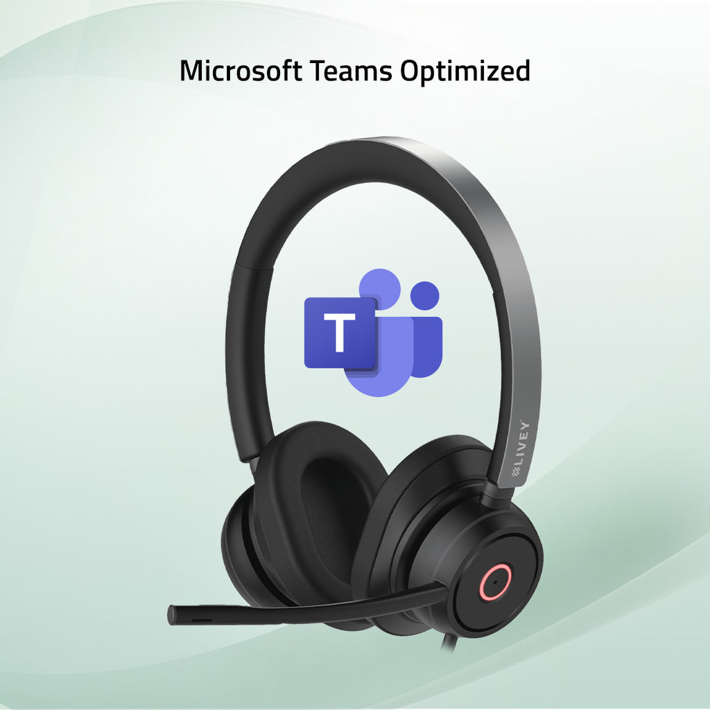 LIVEY Audixa 600DM-AINC USB Headset with ENC Mic & Busy Light