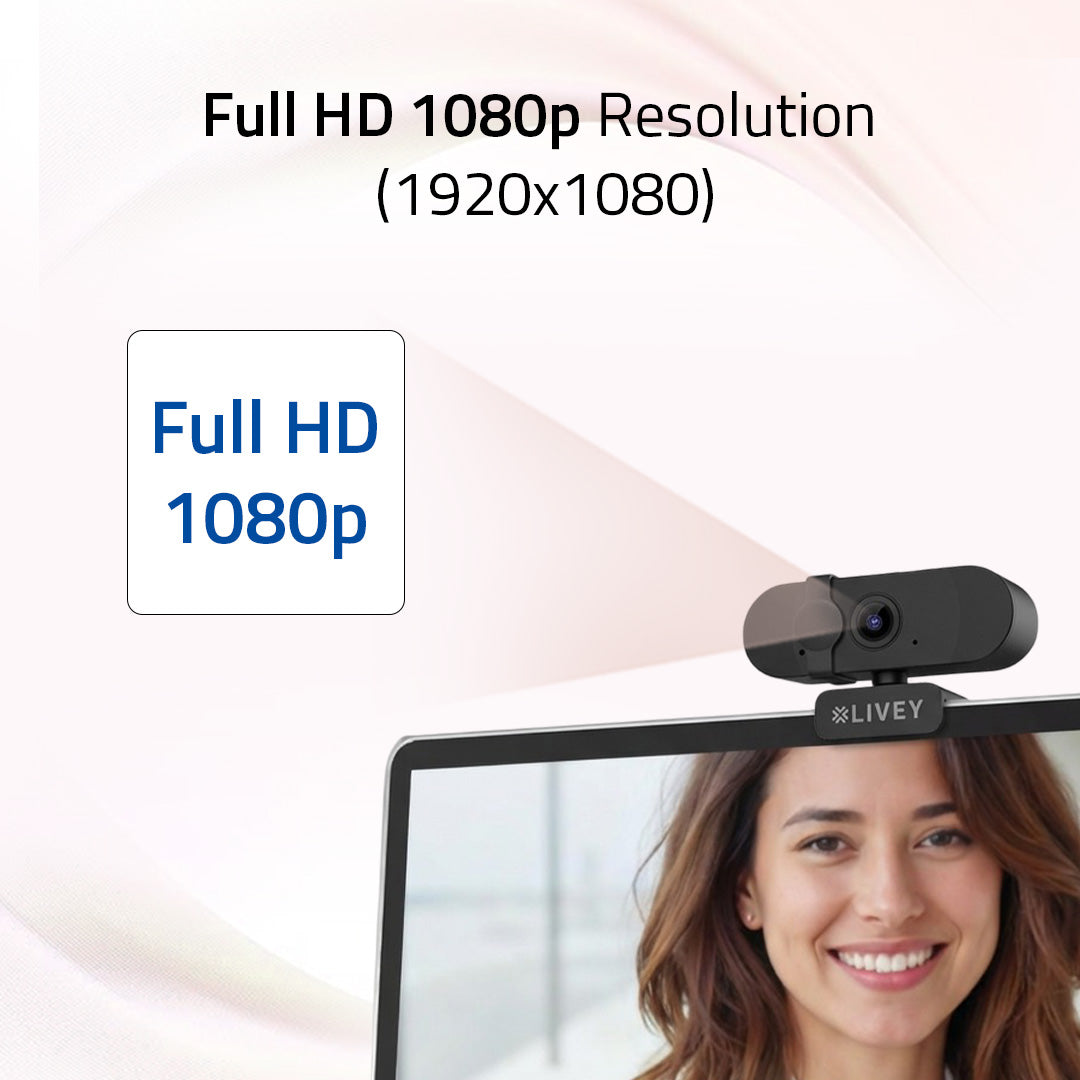 WC300 Plus Full HD 1080p Webcam with Built-In Mic & Privacy Filter