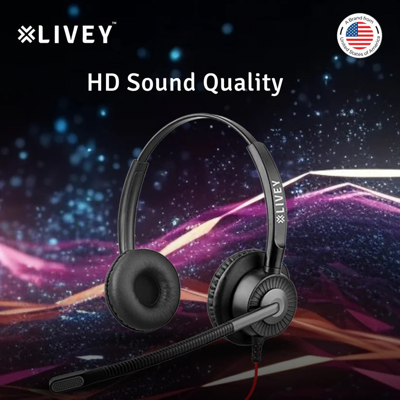 LIVEY 311DP QD + USB Combo Headset