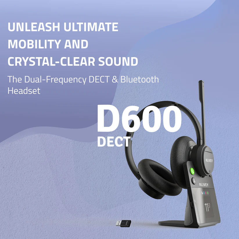 LIVEY D600 DECT Headset